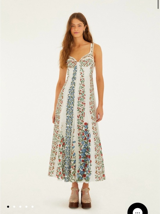 FARM Rio Dresses & Skirts - Farm Rio Off-White Fruit Beauty Maxi Dress NWT